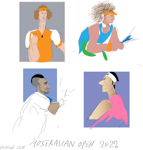 Cartoon: Australian open 2022 (medium) by gungor tagged australian,open,2022,australian,open,2022