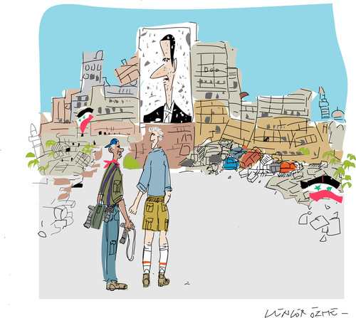 Cartoon: Bashar Al-Assad 5 (medium) by gungor tagged east,middle