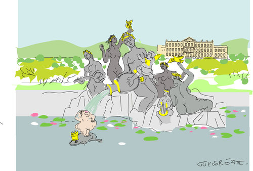 Cartoon: Bathing-1 (medium) by gungor tagged fantasy