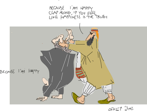 Cartoon: Be Happy (medium) by gungor tagged iran