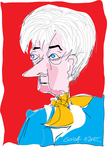 Cartoon: C.Lagarde (medium) by gungor tagged politician