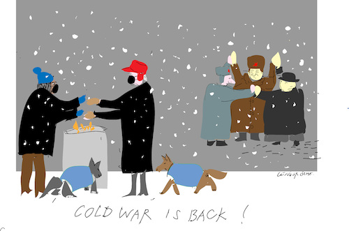 Cartoon: Cold War 2021 (medium) by gungor tagged cold,war,2021,cold,war,2021