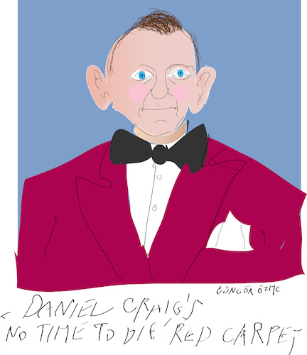 Cartoon: Daniel Craig (medium) by gungor tagged daniel,craig,daniel,craig