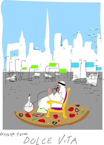 Cartoon: Dubai floods  2024 (medium) by gungor tagged flood,in,dubai,2024o,flood,in,dubai,2024