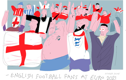 English football fans EURO  2920