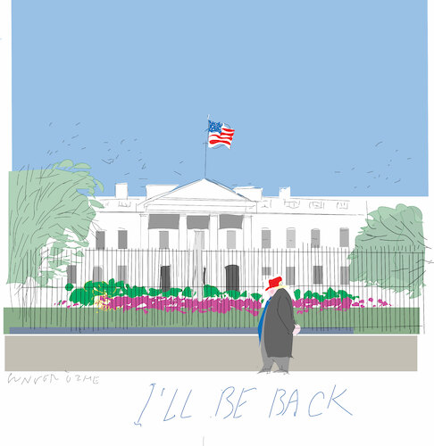 Cartoon: Former President D.Trump (medium) by gungor tagged the,white,house,the,white,house