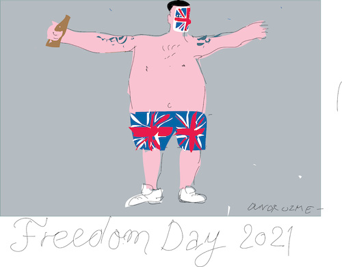 Cartoon: Freedom Day In UK (medium) by gungor tagged freedom,day,in,england,2021,freedom,day,in,england,2021