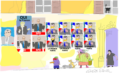 Cartoon: French election (medium) by gungor tagged france