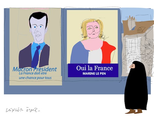 Cartoon: French Election 2017  B (medium) by gungor tagged france