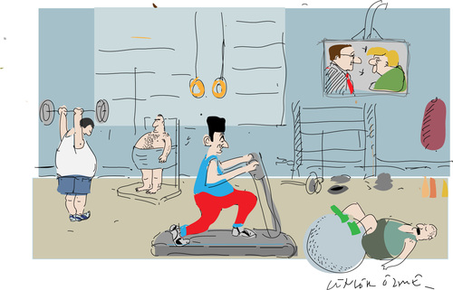 Cartoon: Getting ready (medium) by gungor tagged france