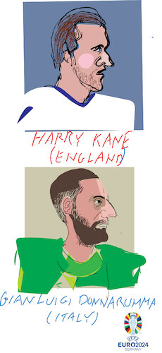 Harry Kane and G. Donnarumma