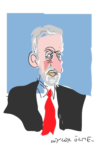Cartoon: Jeremy Corbyn (medium) by gungor tagged uk,jeremy,corbin,british,labor,general,election,labour,party,uk