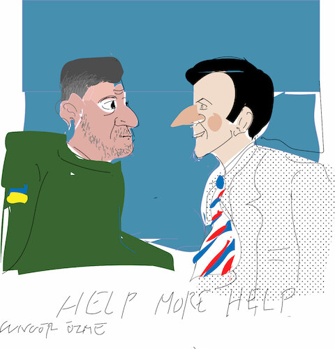 Macron and Zelensky