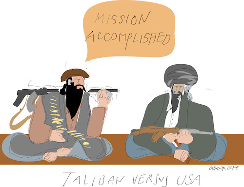 Cartoon: Mission Accomplished (medium) by gungor tagged the,war,in,afganistan,the,war,in,afganistan