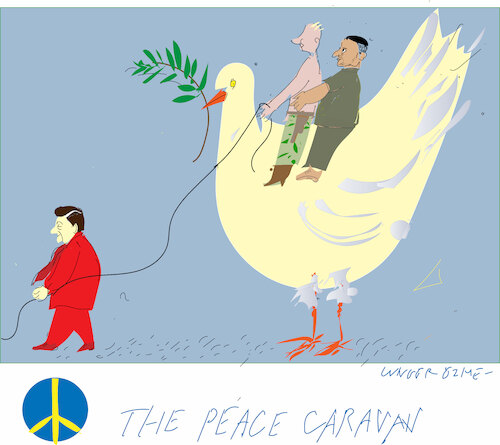 Cartoon: Olive branch from China (medium) by gungor tagged ukraine,and,russia,war,ukraine,and,russia,war