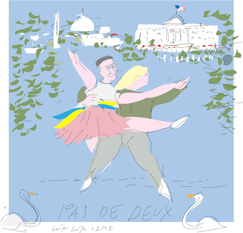 Cartoon: Pas de Deux A (medium) by gungor tagged usa,usa