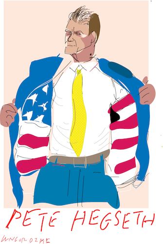 Cartoon: Pete Hegseth (medium) by gungor tagged american,crusade,hegseth,american,crusade,hegseth