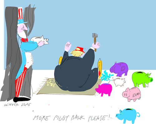 Cartoon: Piggy bank (medium) by gungor tagged payment,for,legal,fees,payment,for,legal,fees