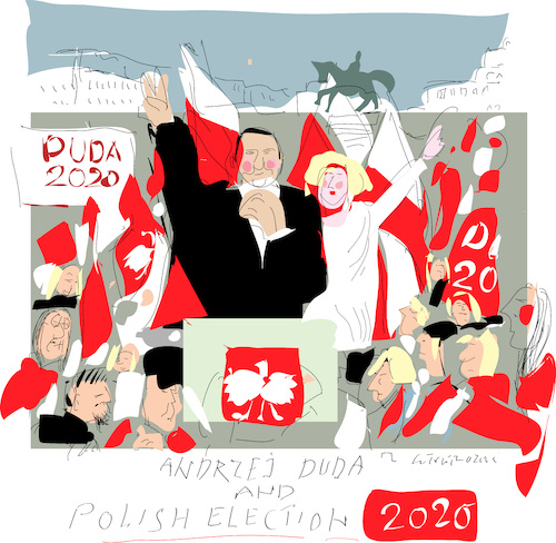 Cartoon: Polish Election 2020 (medium) by gungor tagged poland,poland
