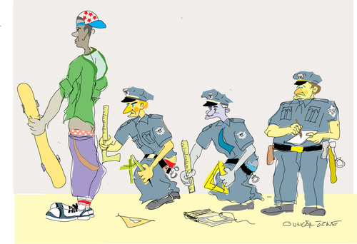Cartoon: Sagging check (medium) by gungor tagged baggy,pants