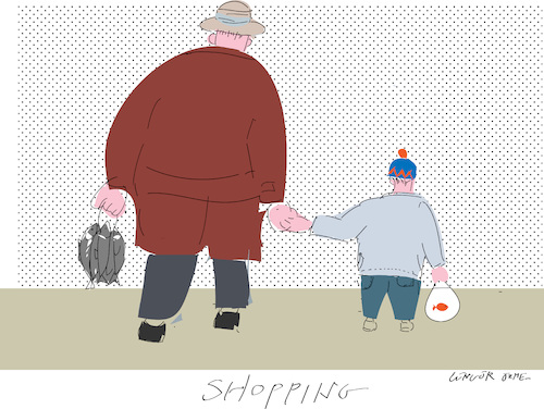 Cartoon: Shopping (medium) by gungor tagged shopping,shopping