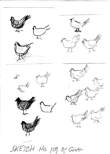 Cartoon: Sketches No.109 and No 110 (medium) by gungor tagged animal,sketching,no,animal,sketching