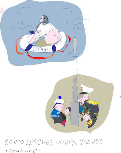 Cartoon: Submarine (medium) by gungor tagged human,human