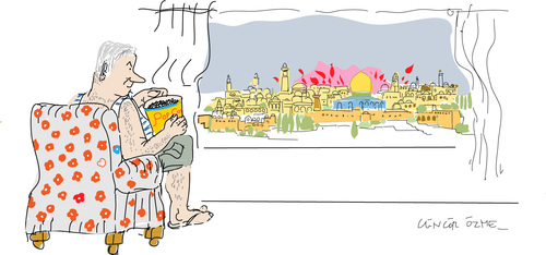 Cartoon: Temple Mount (medium) by gungor tagged jerusalem