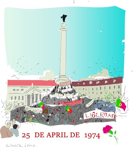 Cartoon: The Carnation Revolution (medium) by gungor tagged the,carnation,revolution,the,carnation,revolution