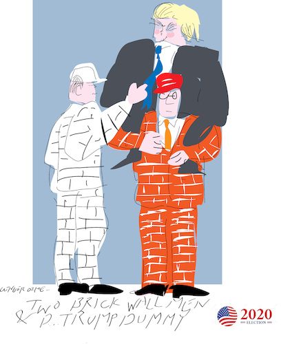 Cartoon: Trump s Dummy (medium) by gungor tagged us,presidential,election,2020,us,presidential,election,2020