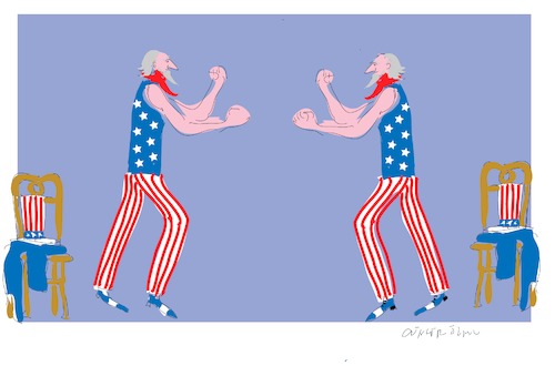 Cartoon: Uncle Sam (medium) by gungor tagged usa