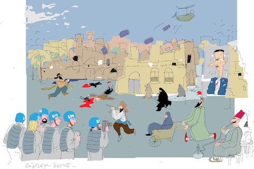 Cartoon: United Nation (medium) by gungor tagged syria
