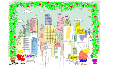 Cartoon: urban dwelling (medium) by gungor tagged cup,of,tea