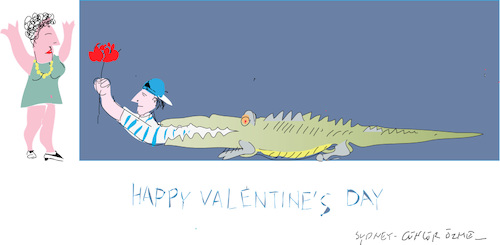 Cartoon: Valentine 2018 (medium) by gungor tagged celebration