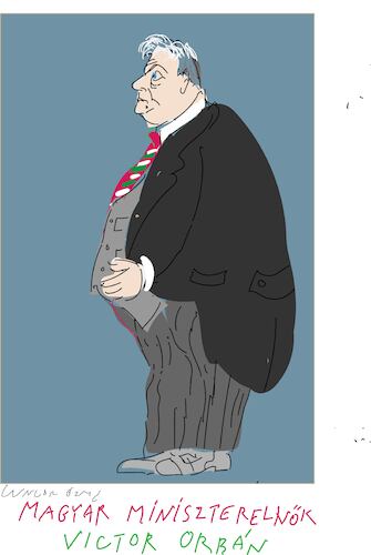 Cartoon: Victor Orban (medium) by gungor tagged victor,orban,victor,orban