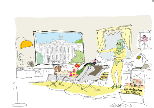 Cartoon: villa osama-ver.1 (medium) by gungor tagged terro