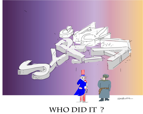 Cartoon: Who did it (medium) by gungor tagged syria