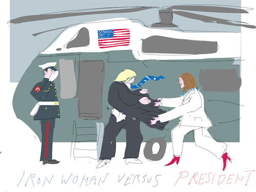 Cartoon: Woman Power (medium) by gungor tagged usa,usa