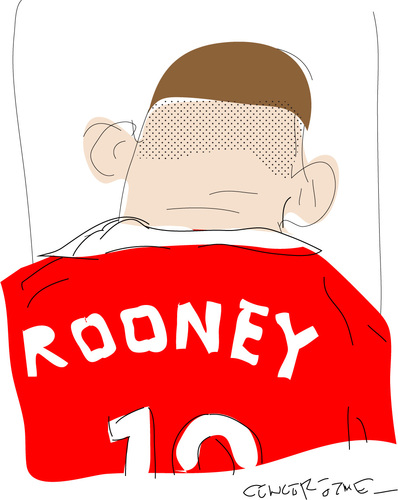 Cartoon: W.Rooney (medium) by gungor tagged euro2012