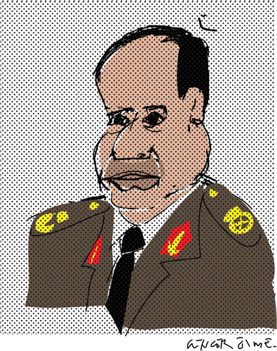 Cartoon: Al-Sisi (medium) by gungor tagged egypt