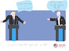 Cartoon: 2020 US Election Debate (small) by gungor tagged us,election,2020