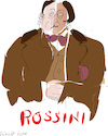 Cartoon: Gioachino Rossini (small) by gungor tagged rossini