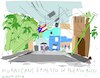 Cartoon: Hurricane Ernesto in Puerto Rico (small) by gungor tagged hurricane,ernesto,2024