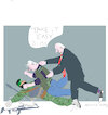 Cartoon: J. Biden and B.Netanyahu (small) by gungor tagged war,and,peace,in,israel,2023