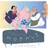 Cartoon: Survival (small) by gungor tagged us,and,israel,versus,iran