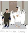 Cartoon: Tour de Persian Gulf (small) by gungor tagged zlenskyy,toured,gulf,region
