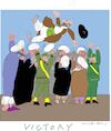 Cartoon: USA and Iran war (small) by gungor tagged war,betweeb,us,and,iran