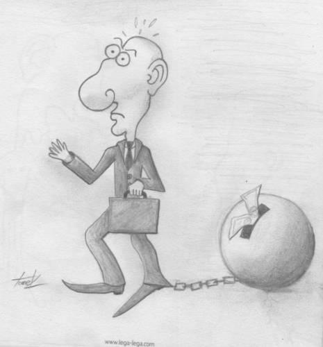 Cartoon: businessman (medium) by Tomek tagged business
