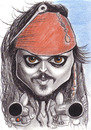 Cartoon: captain jack sparrow (small) by Tomek tagged johnny,depp,captain,jack,sparrow,pirates,of,the,caribbean
