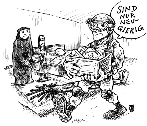 Cartoon: neugierig (medium) by JP tagged osama bin laden,video porn,terrorist terrorismus,osama,bin,laden,video,porn,terrorist,terrorismus